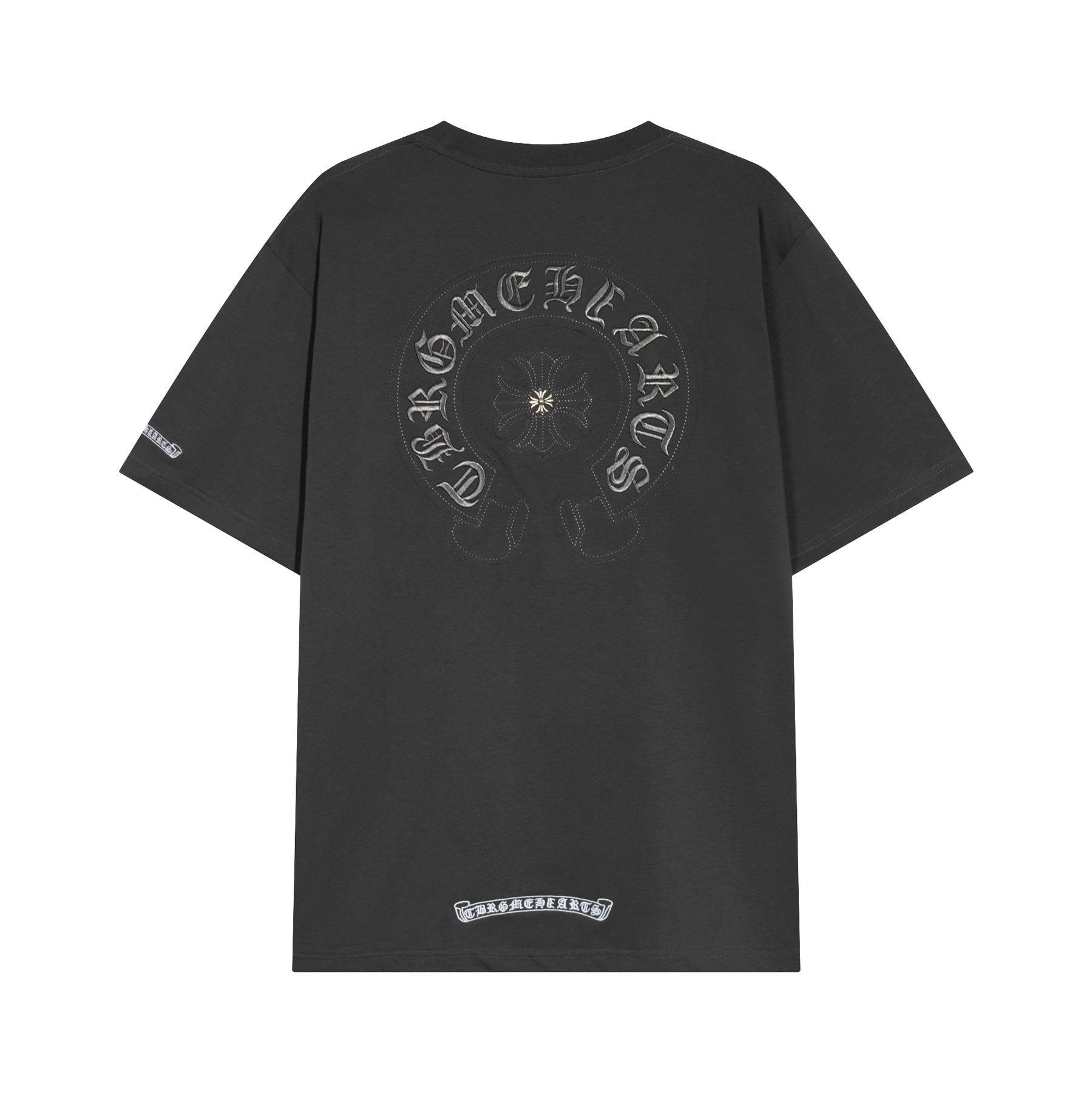 Chrome Hearts Horseshoe Floral Graphic T-Shirt — back