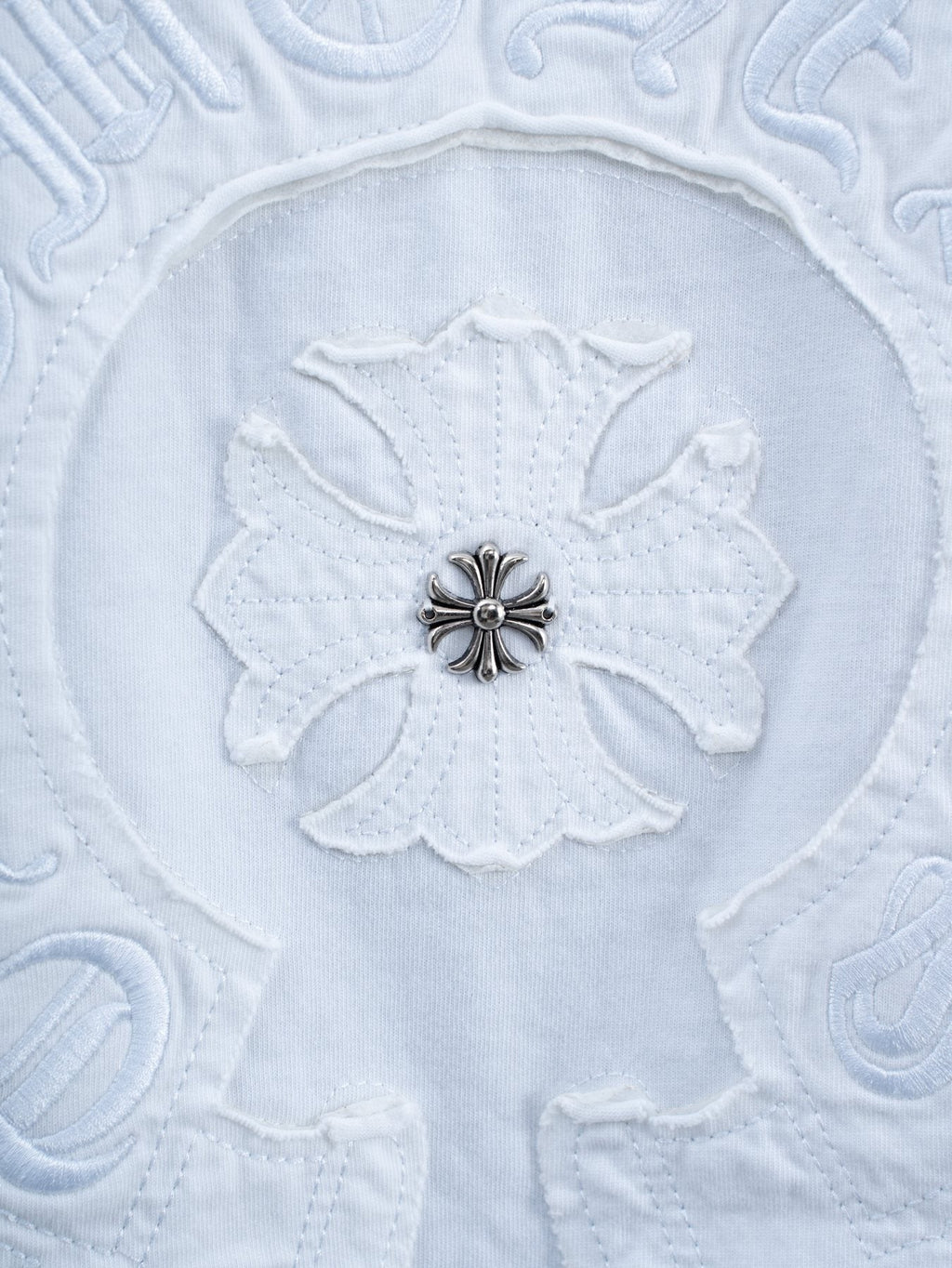 Chrome Hearts Horseshoe Floral Graphic T-Shirt — detail