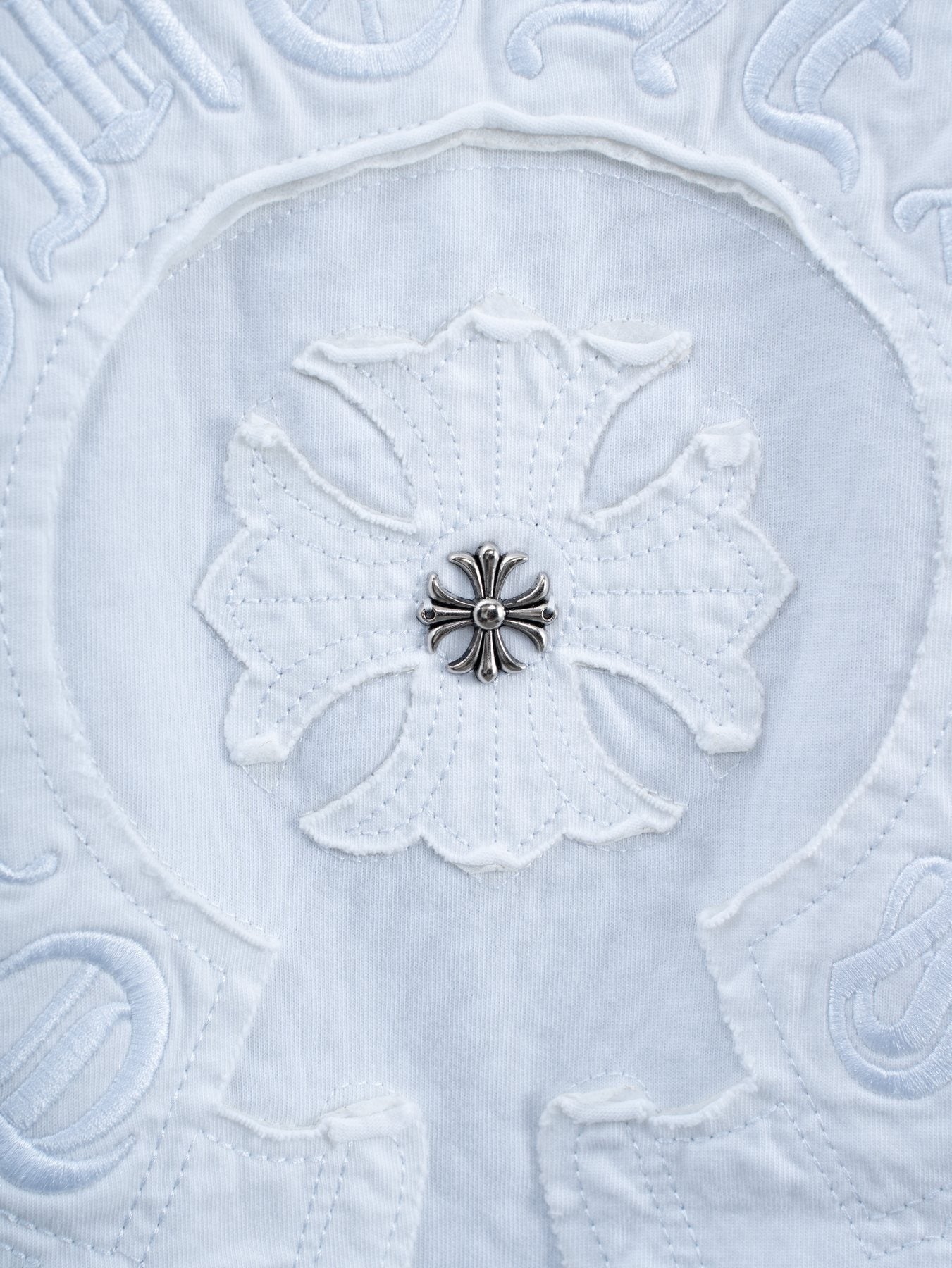 Chrome Hearts Horseshoe Floral Graphic T-Shirt — detail