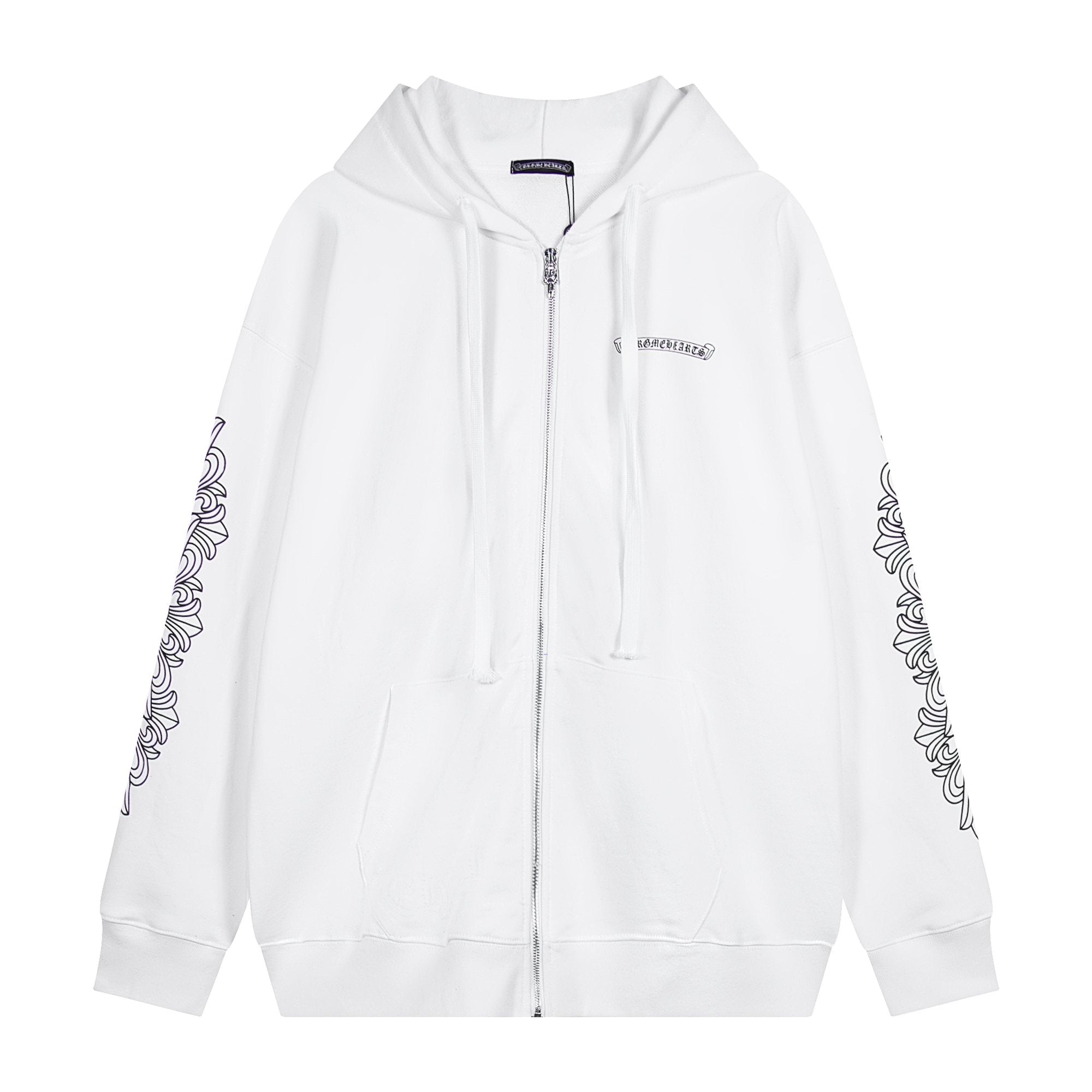 Chrome Hearts Horseshoe Cross Graphic Zip Hoodie — hero