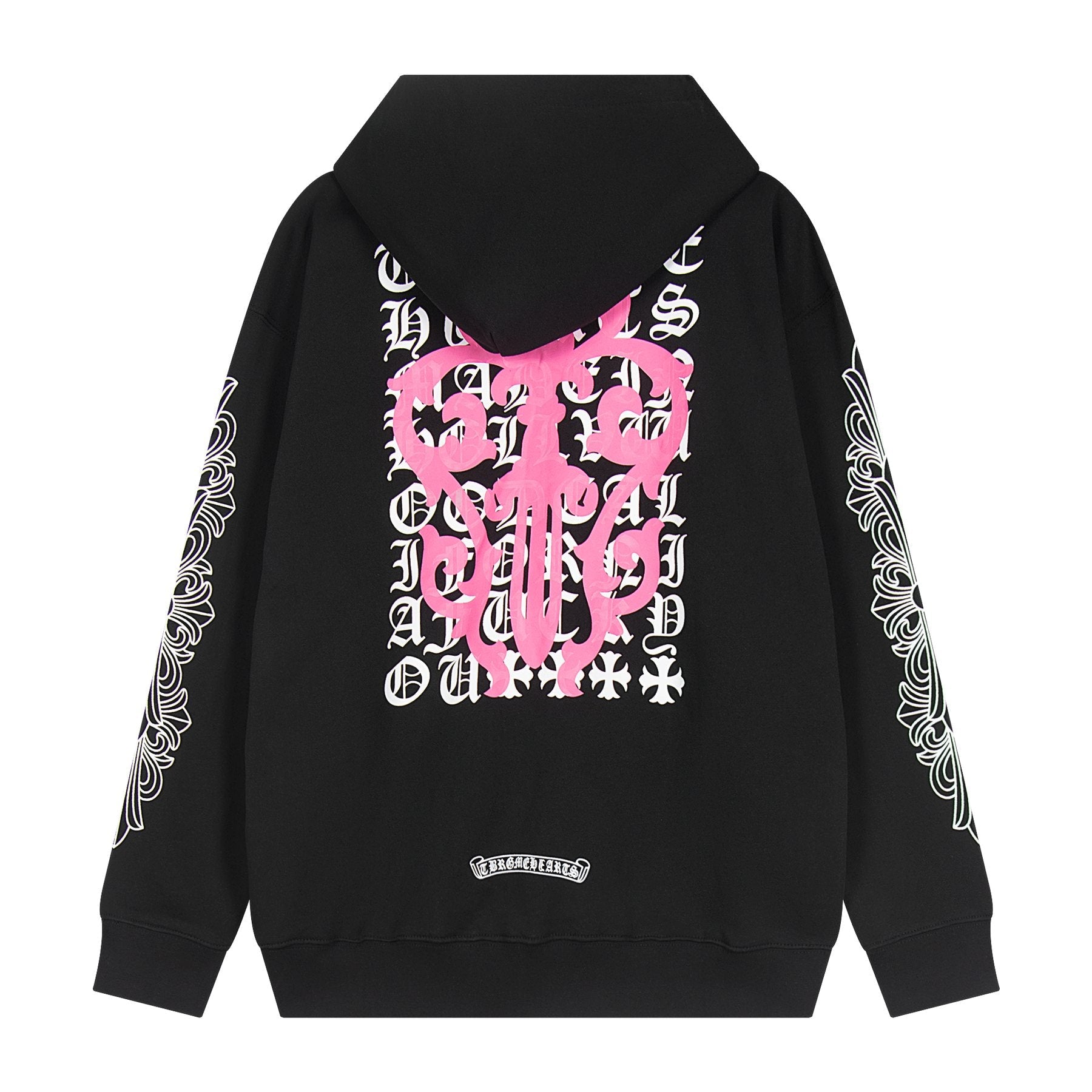 Chrome Hearts Horseshoe Cross Graphic Zip Hoodie — back