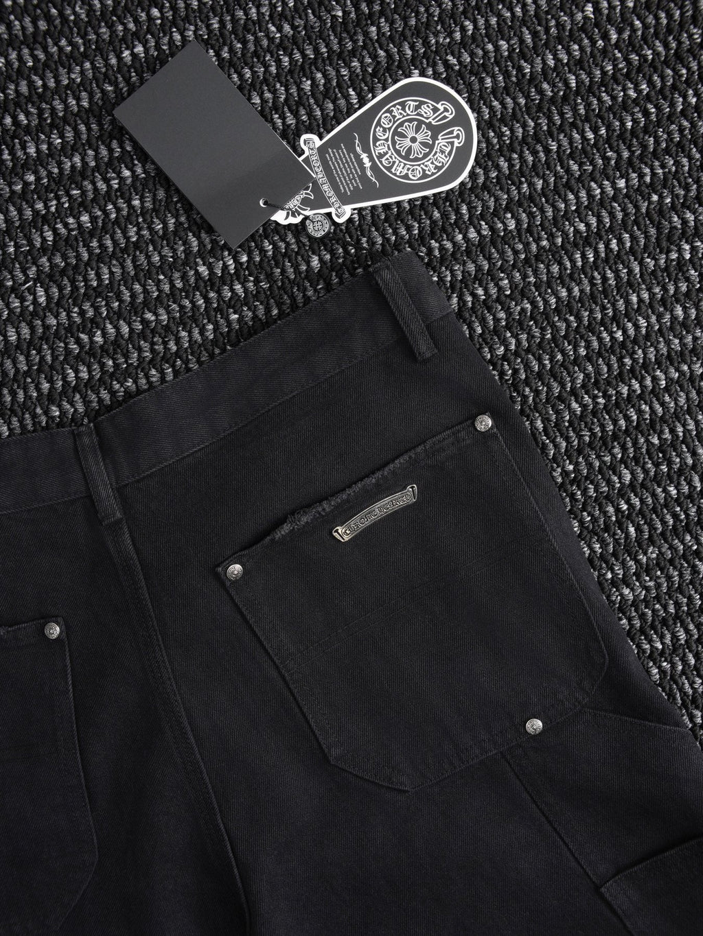 Chrome Hearts Black Utility Shorts — detail