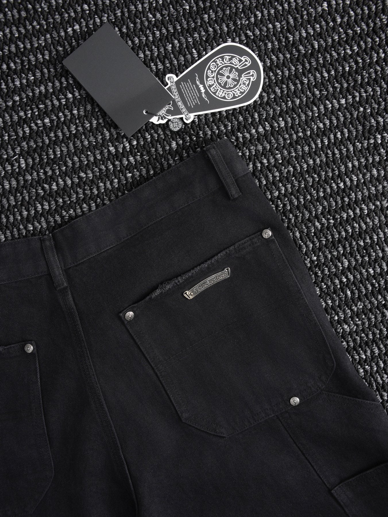 Chrome Hearts Black Utility Shorts — detail