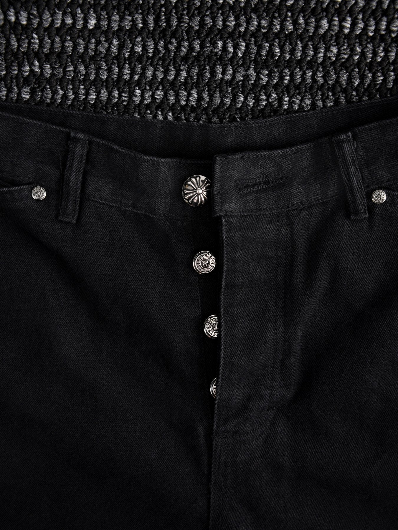 Chrome Hearts Black Utility Shorts — detail