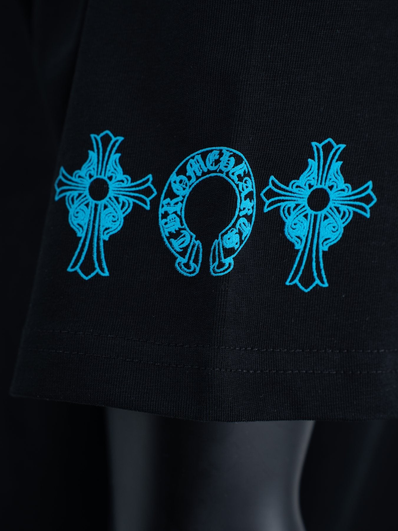 Chrome Hearts Horseshoe Slogan Graphic T-Shirt — detail