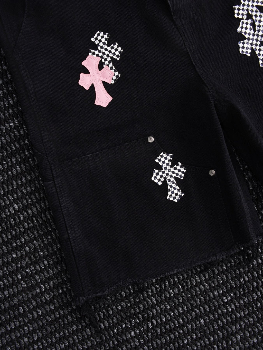 Chrome Hearts Cross Patch Cargo Shorts — detail