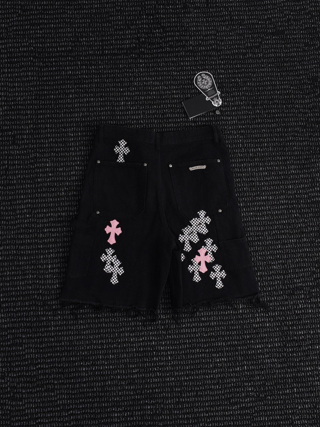 Chrome Hearts Cross Patch Cargo Shorts — front