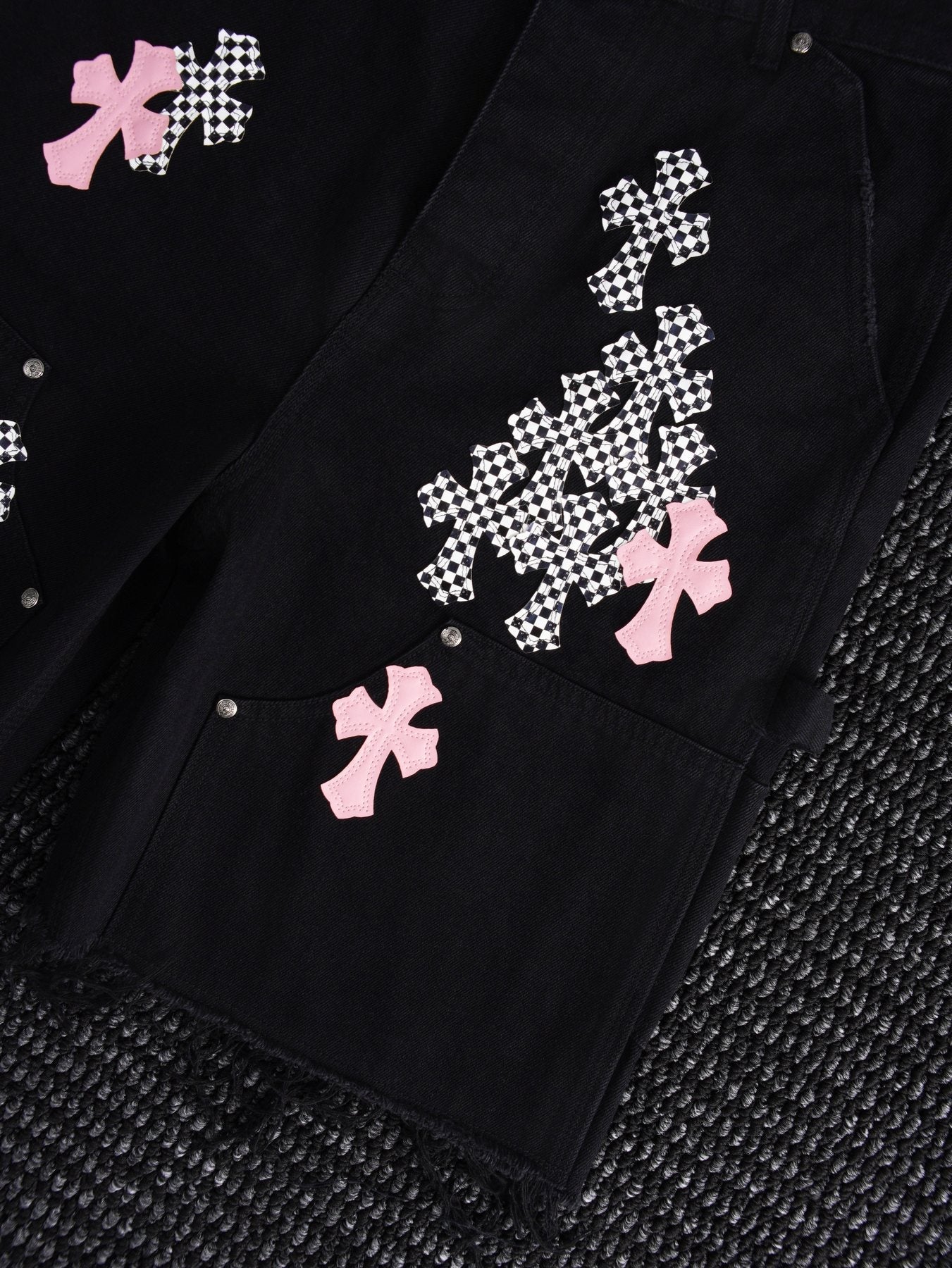 Chrome Hearts Cross Patch Cargo Shorts — detail