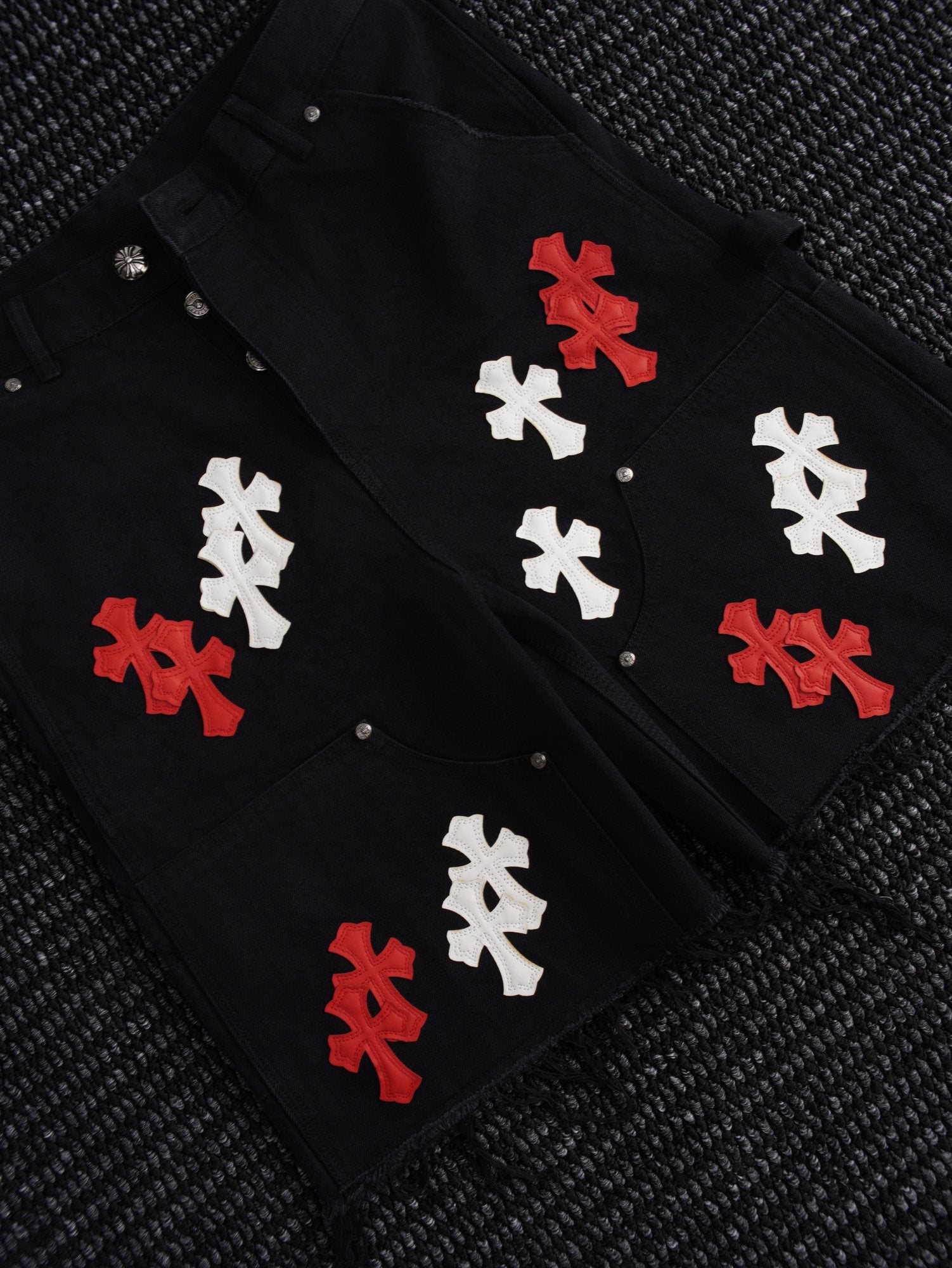 Chrome Hearts Cross Patch Black Shorts — hero