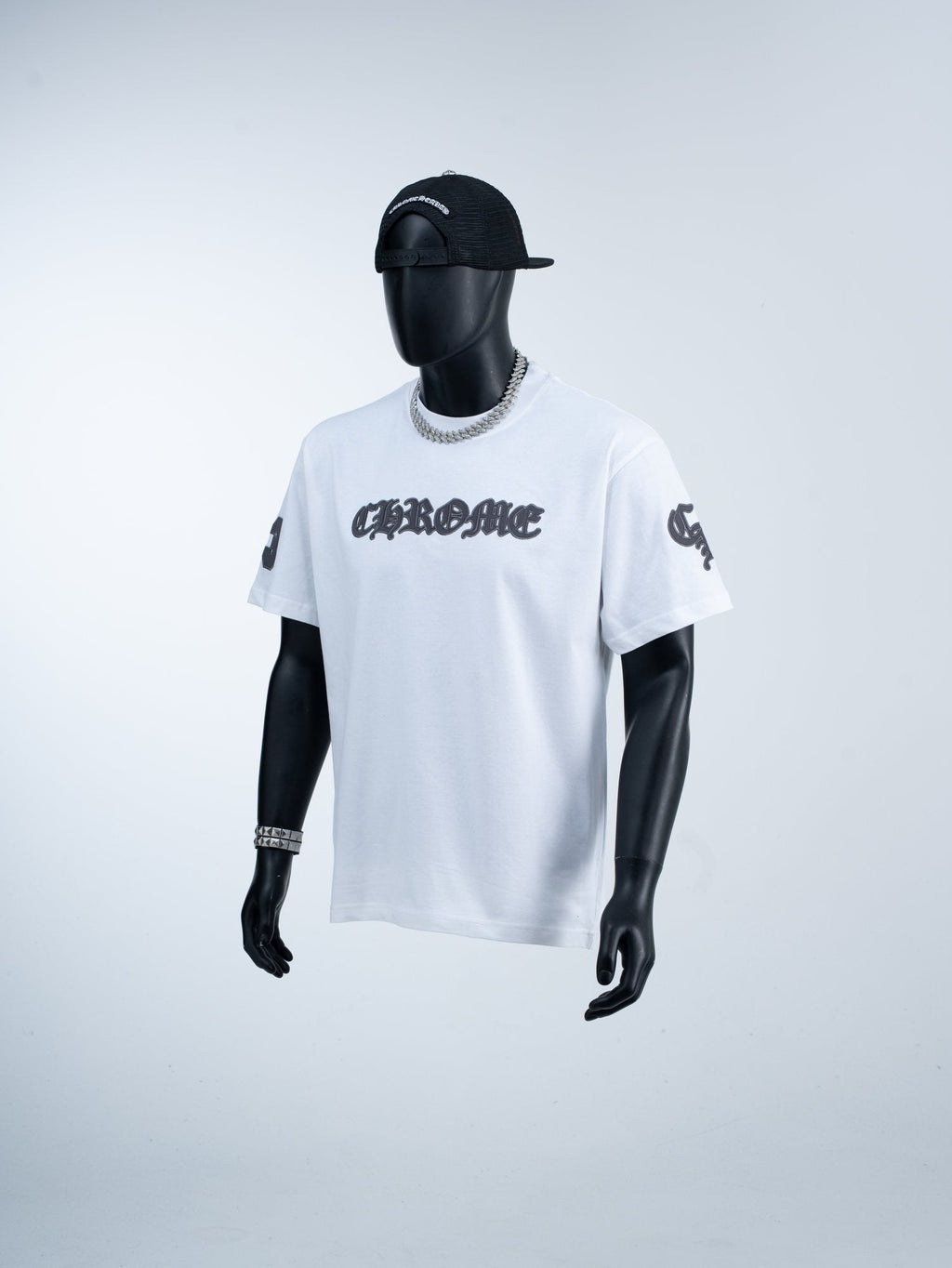 Chrome Hearts Gothic Lettering Graphic T-Shirt — hero