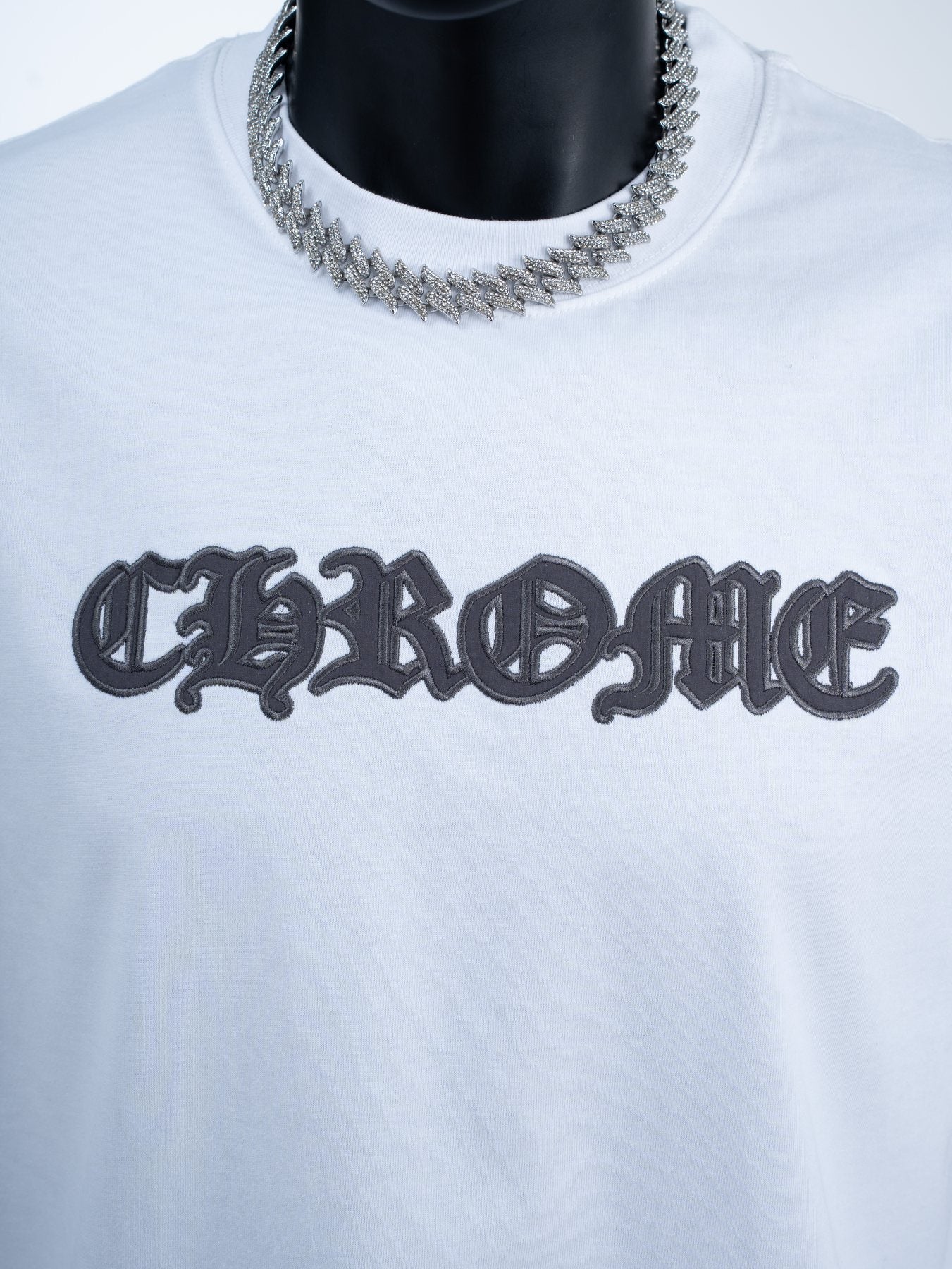 Chrome Hearts Gothic Lettering Graphic T-Shirt — detail