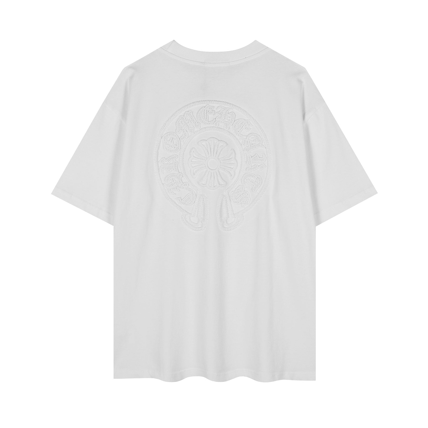 Chrome Hearts Horseshoe Embroidered Short-Sleeve T-Shirt — back