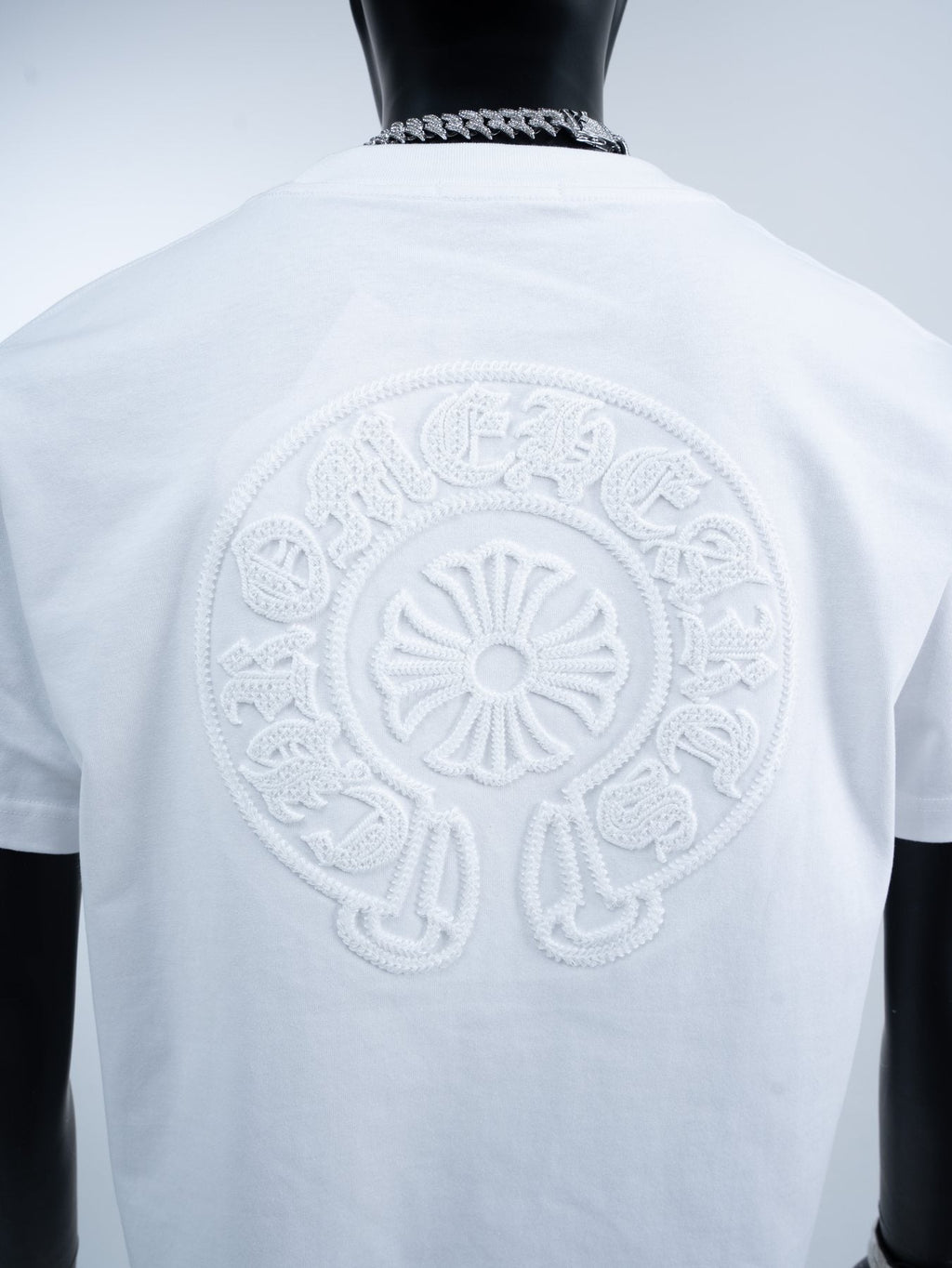Chrome Hearts Horseshoe Embroidered Short-Sleeve T-Shirt — detail