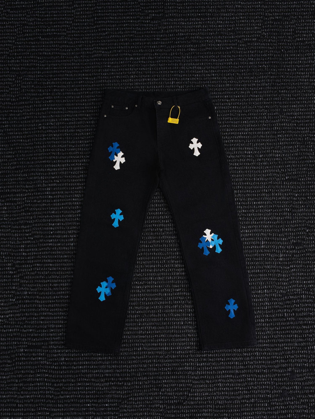 Chrome Hearts Cross Patch Black Jeans — hero