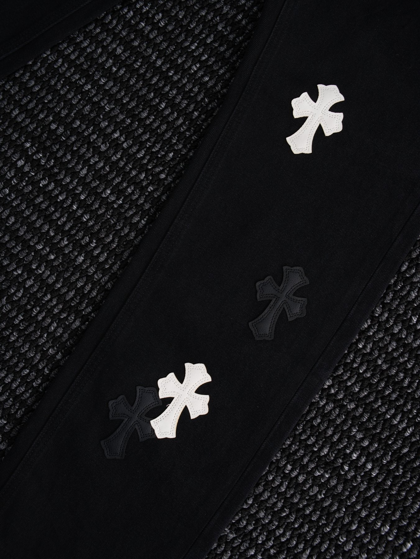 Chrome Hearts Cross Patch Black Jeans — detail
