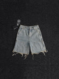 Chrome Hearts Light Blue Washed Denim Shorts — hero