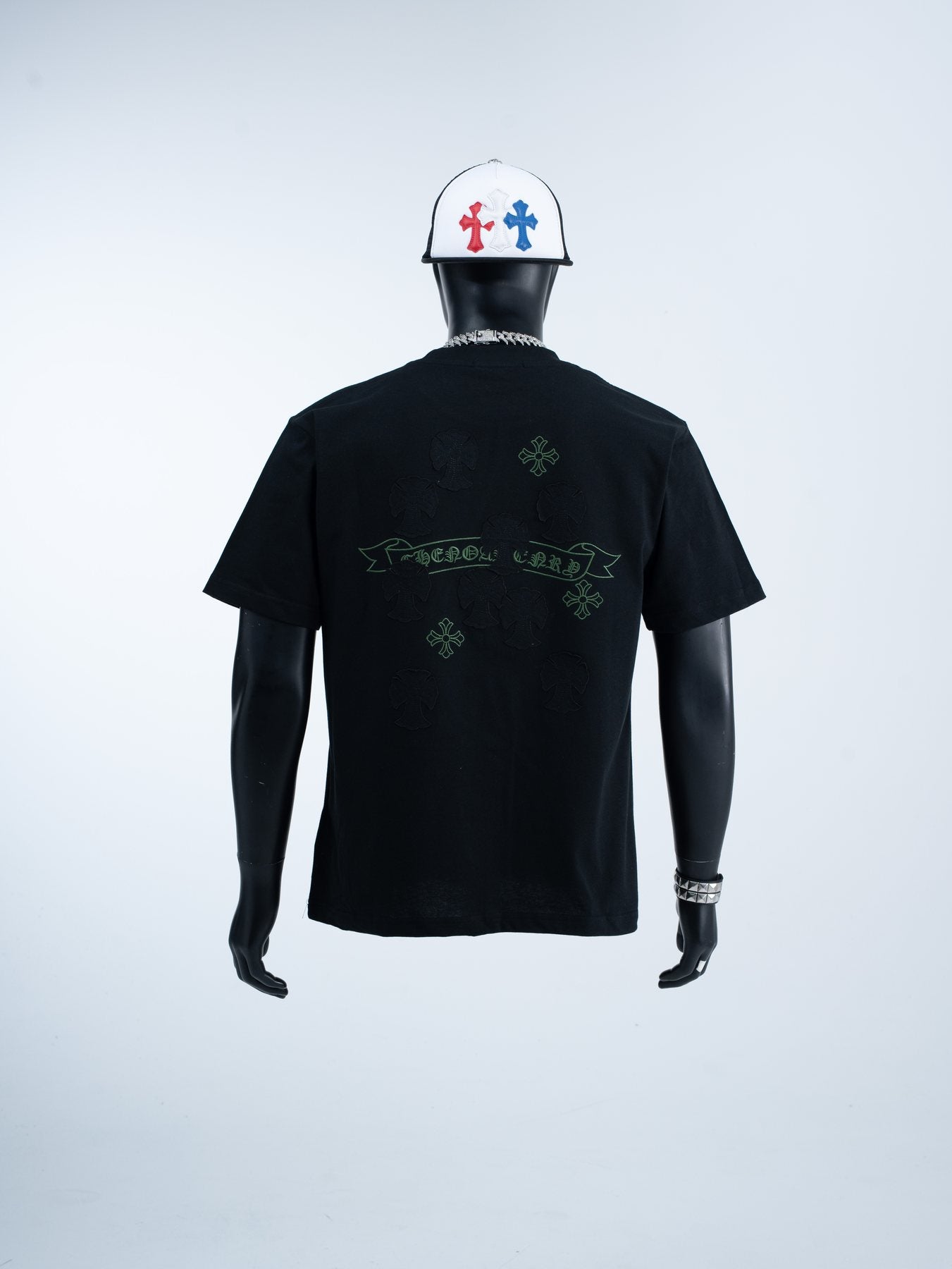Chrome Hearts Cross Banner Graphic T-Shirt — back