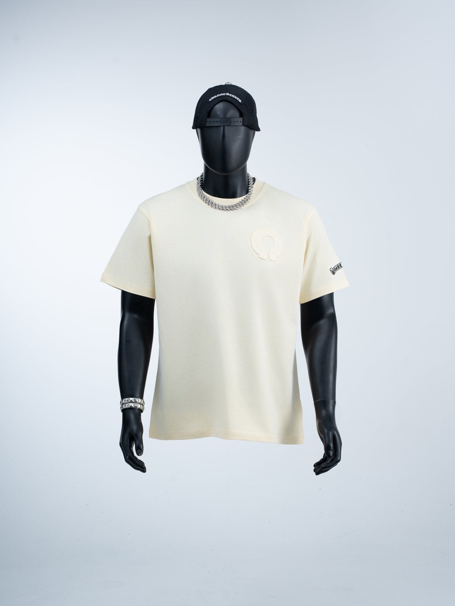 Chrome Hearts Cream Horseshoe Graphic T-Shirt — hero