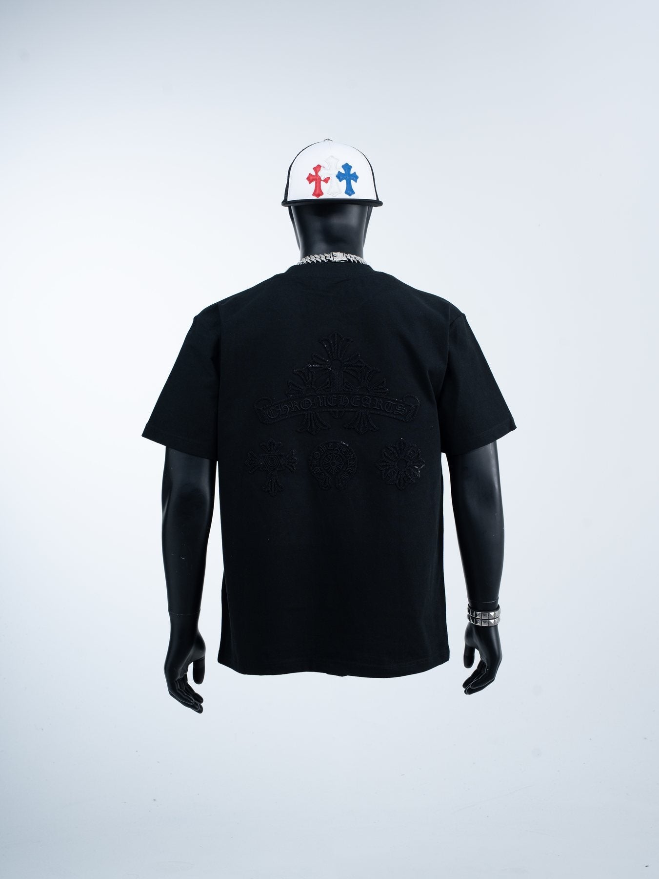 Chrome Hearts Tonal Cross Graphic T-Shirt — back