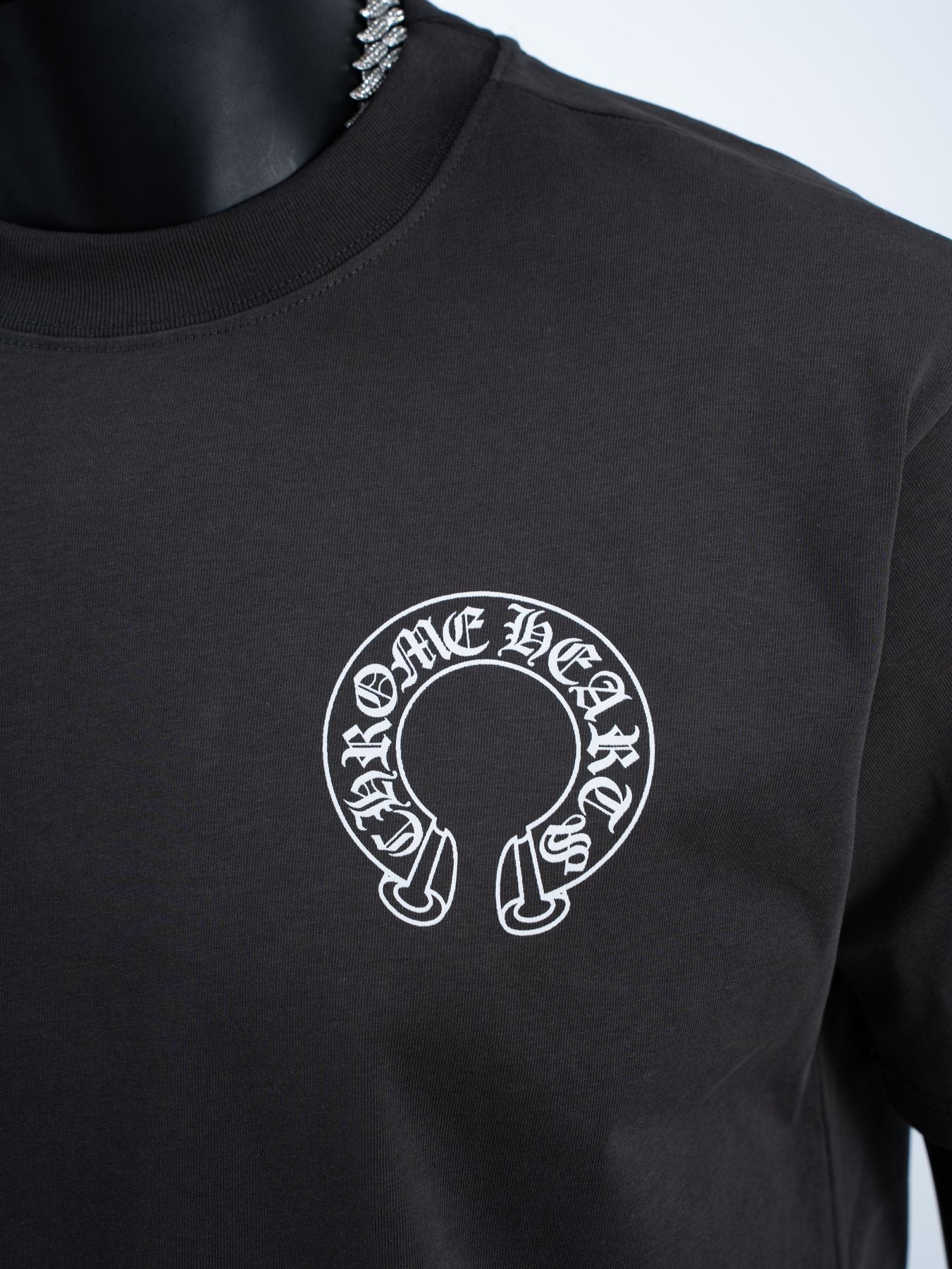 Chrome Hearts Horseshoe Gothic Graphic T-Shirt — detail