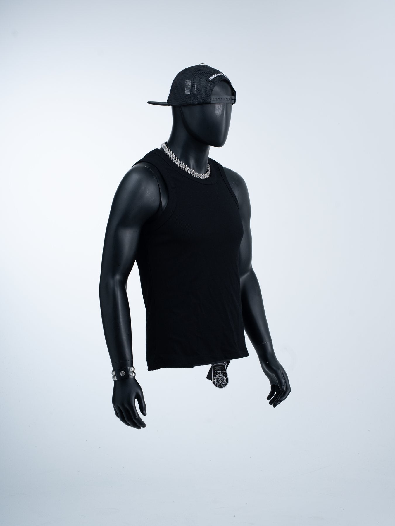Chrome Hearts Slogan Back Graphic Sleeveless T-Shirt — front