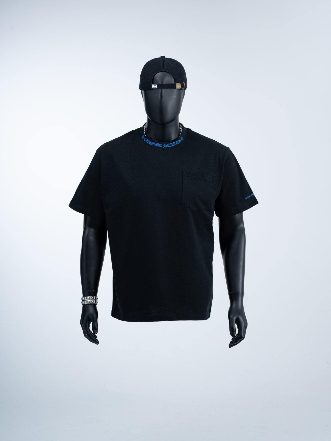 Chrome Hearts Sanskrit Letter Pocket Short-Sleeve T-Shirt — front