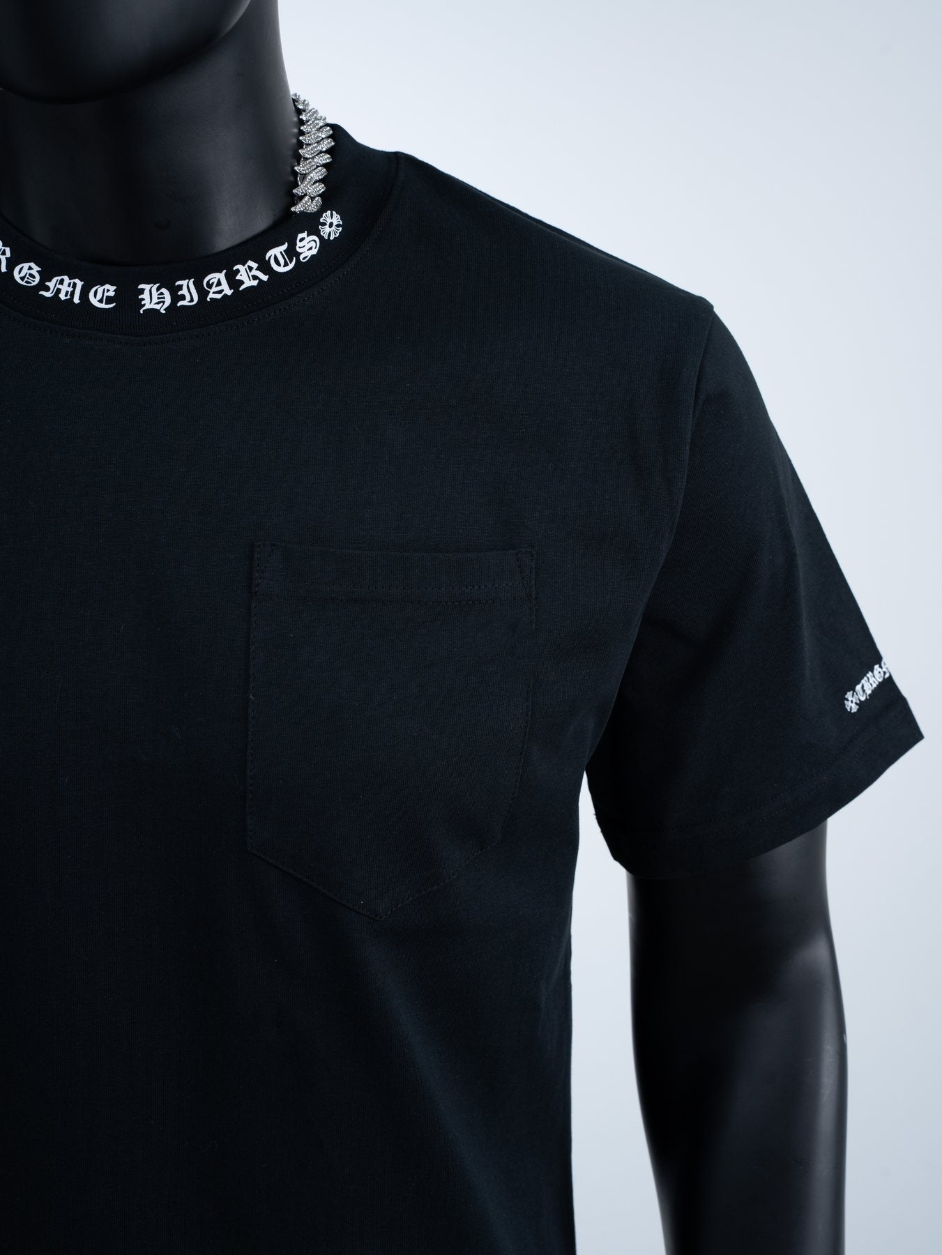 Chrome Hearts Sanskrit Letter Pocket Short-Sleeve T-Shirt — detail
