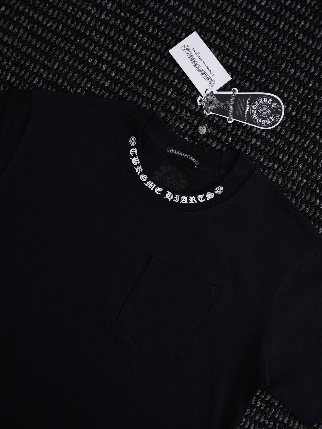 Chrome Hearts Sanskrit Letter Pocket Short-Sleeve T-Shirt — context