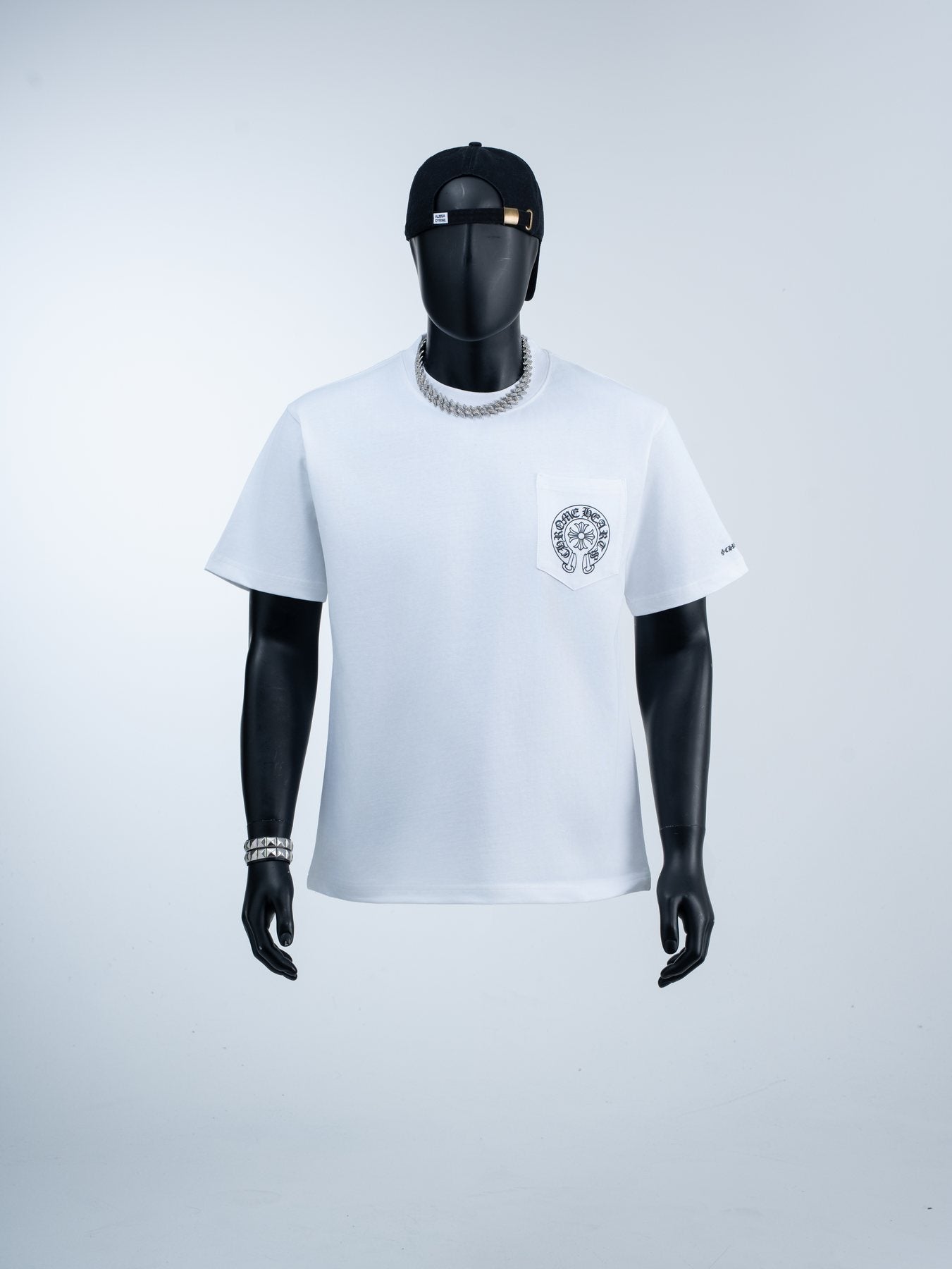 Chrome Hearts Horseshoe Graphic Pocket T-Shirt — front