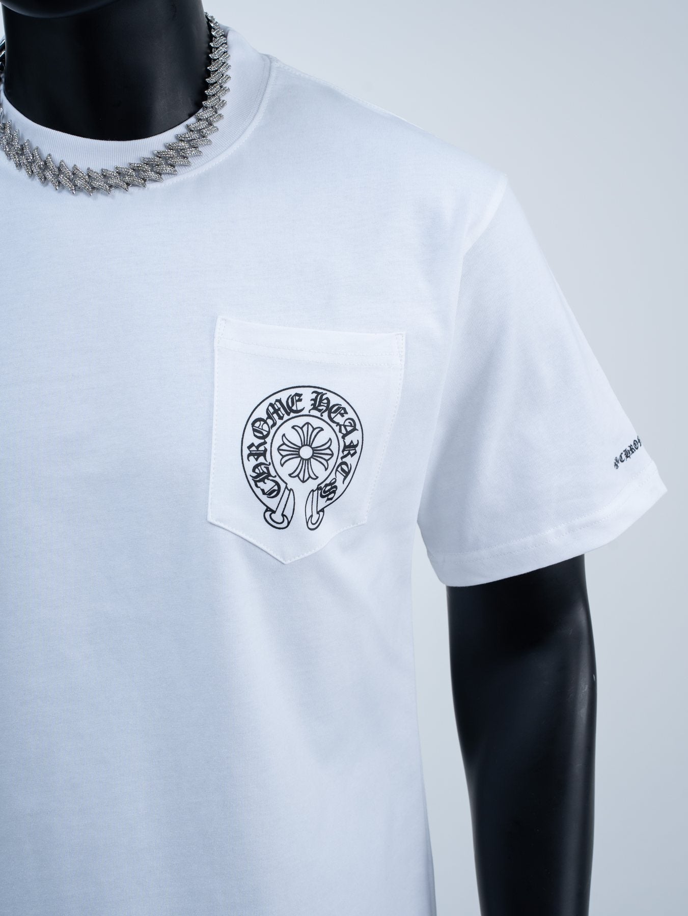 Chrome Hearts Horseshoe Graphic Pocket T-Shirt — detail