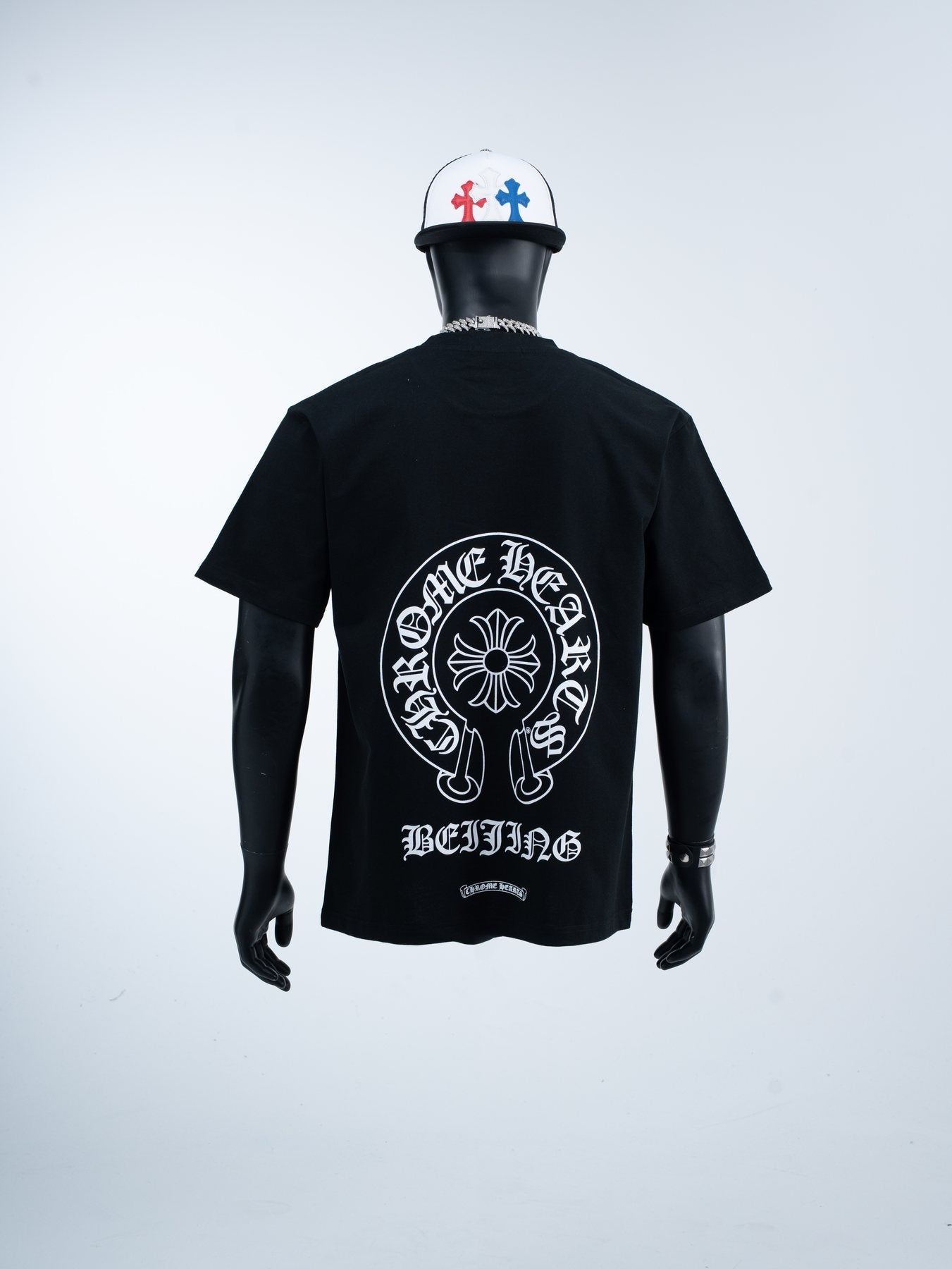 Chrome Hearts Beijing Horseshoe Script Graphic T-Shirt — back