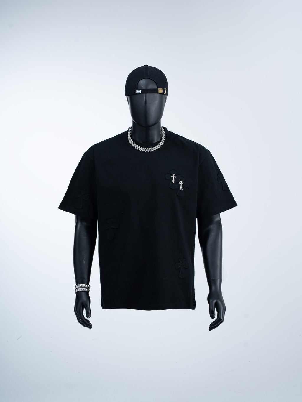 Chrome Hearts Slogan Cross Graphic T-Shirt — hero