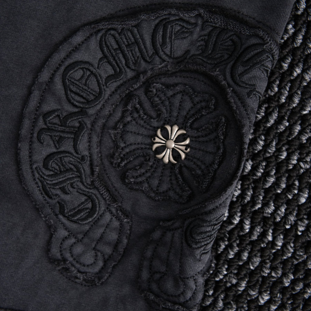 Chrome Hearts Horseshoe Floral Embroidered Shorts — detail