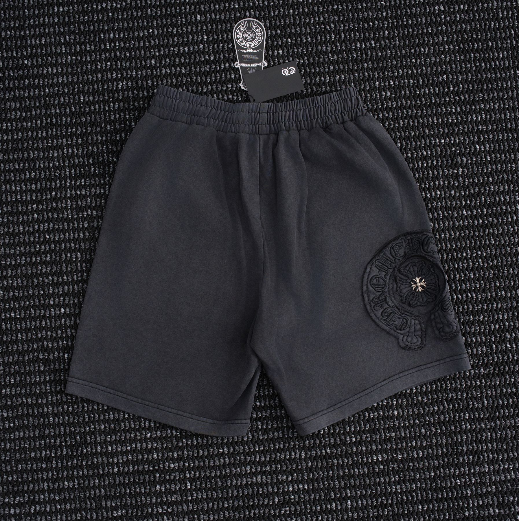 Chrome Hearts Horseshoe Floral Embroidered Shorts — back