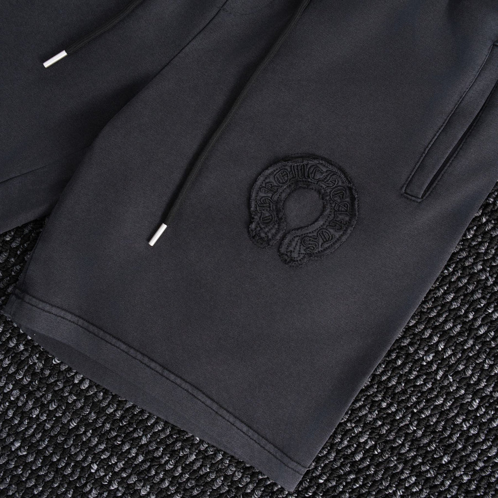 Chrome Hearts Horseshoe Floral Embroidered Shorts — detail
