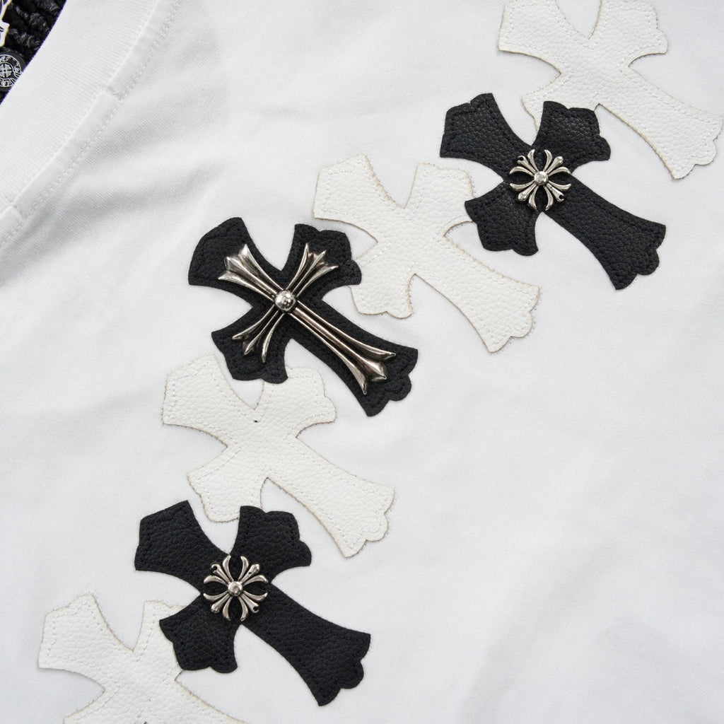 Chrome Hearts Contrast Cross Applique T-Shirt — detail