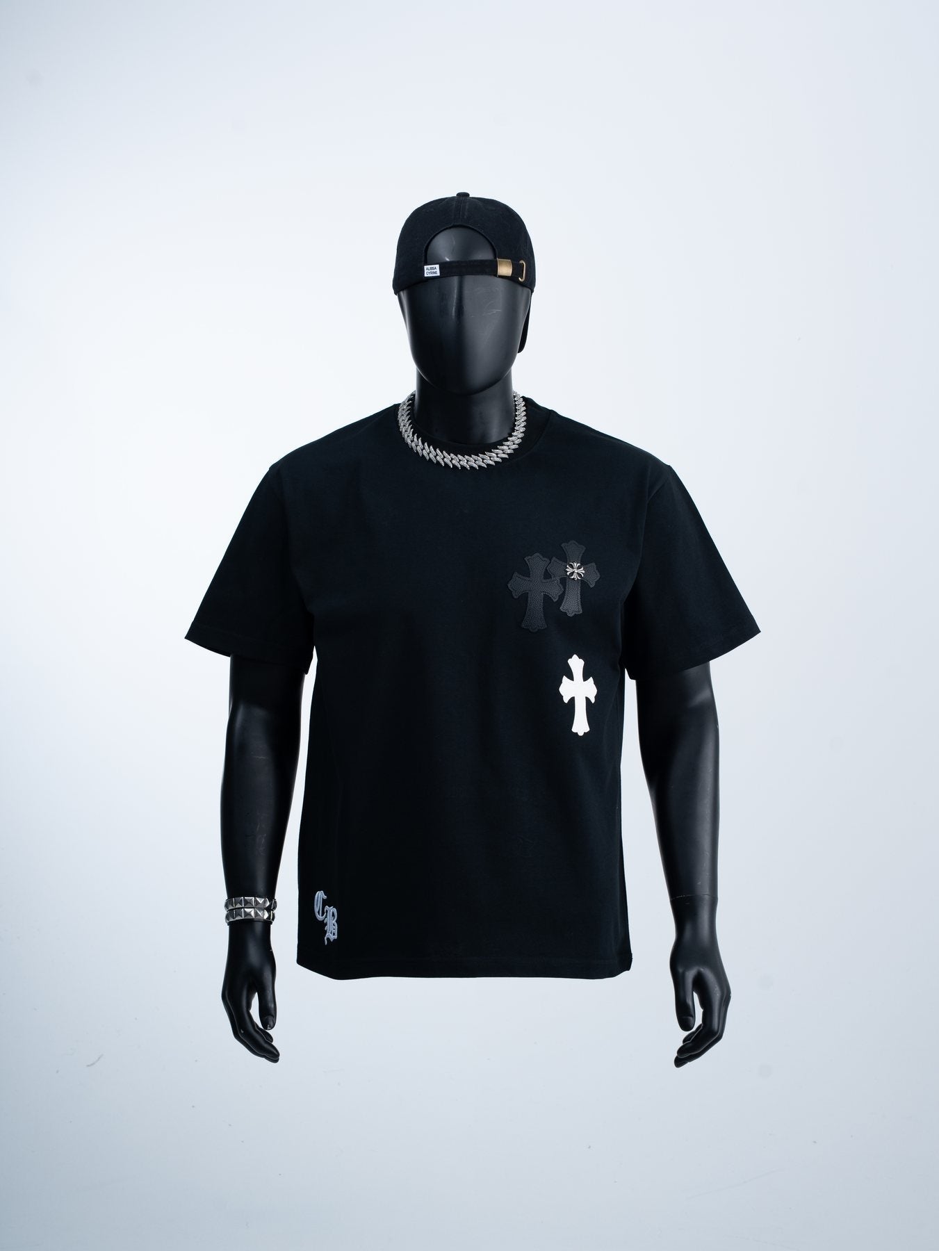 Chrome Hearts Contrast Cross Applique T-Shirt — front