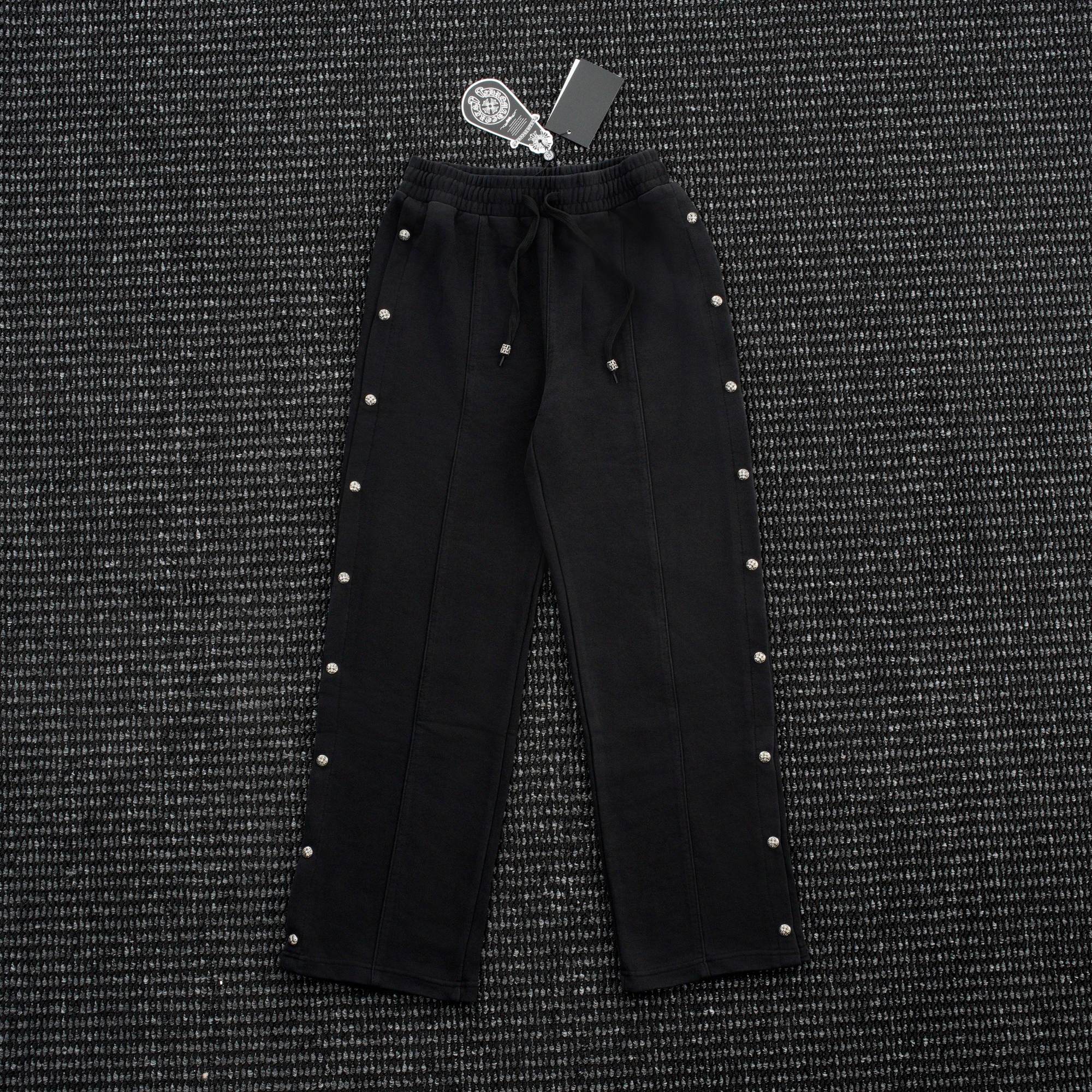 Chrome Hearts Cross Rivet Side-Snap Pants — hero