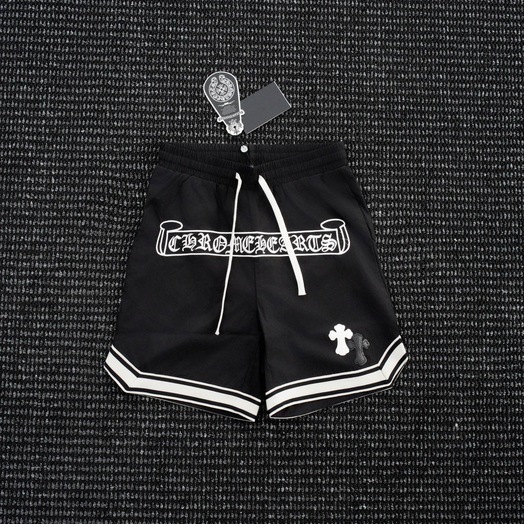 Chrome Hearts Cross Graphic Drawstring Shorts — hero
