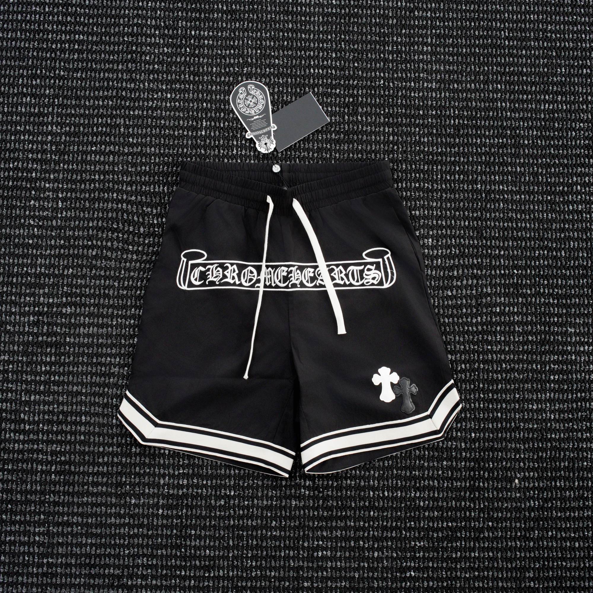 Chrome Hearts Cross Graphic Drawstring Shorts — hero