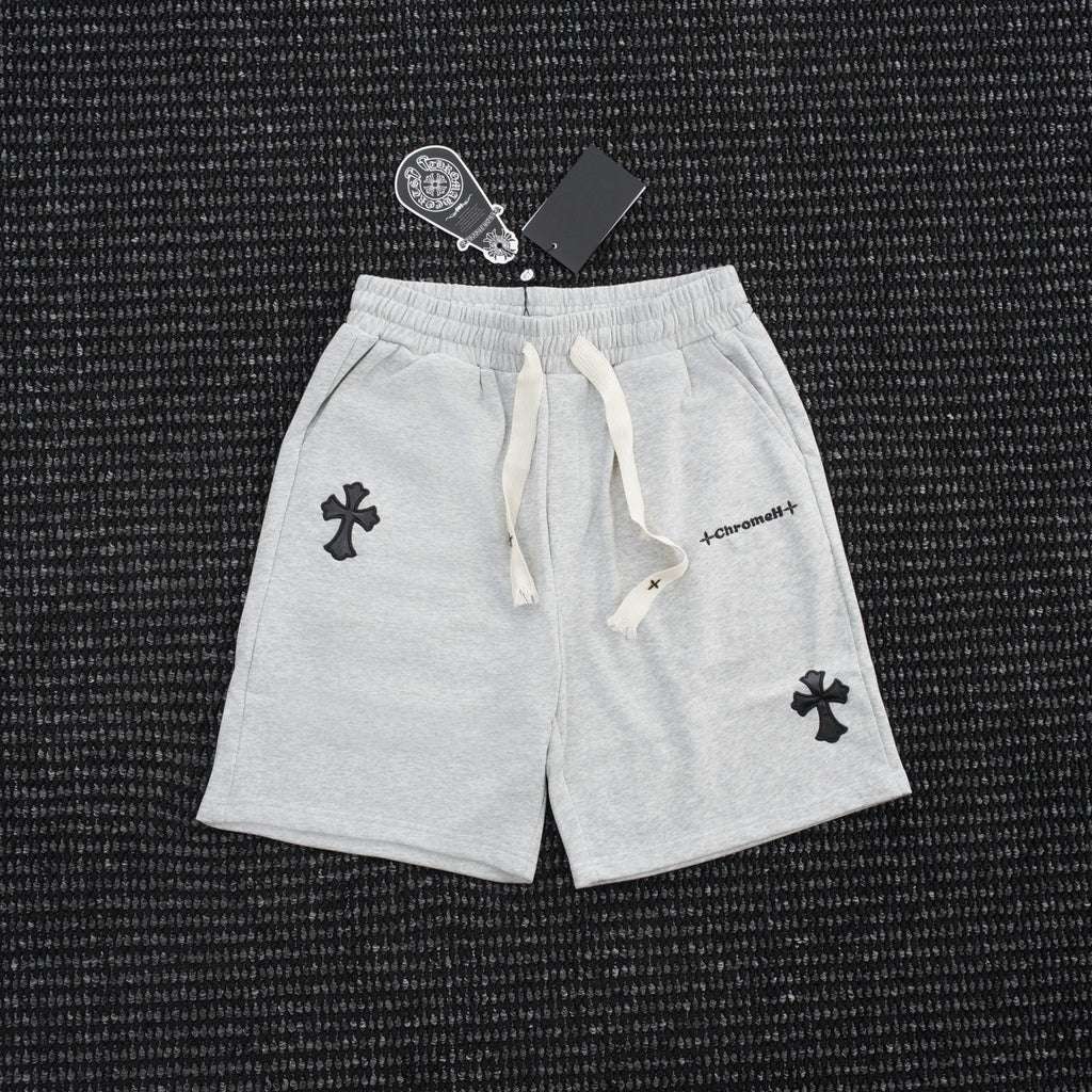 Chrome Hearts Cross Patch Drawstring Shorts — hero