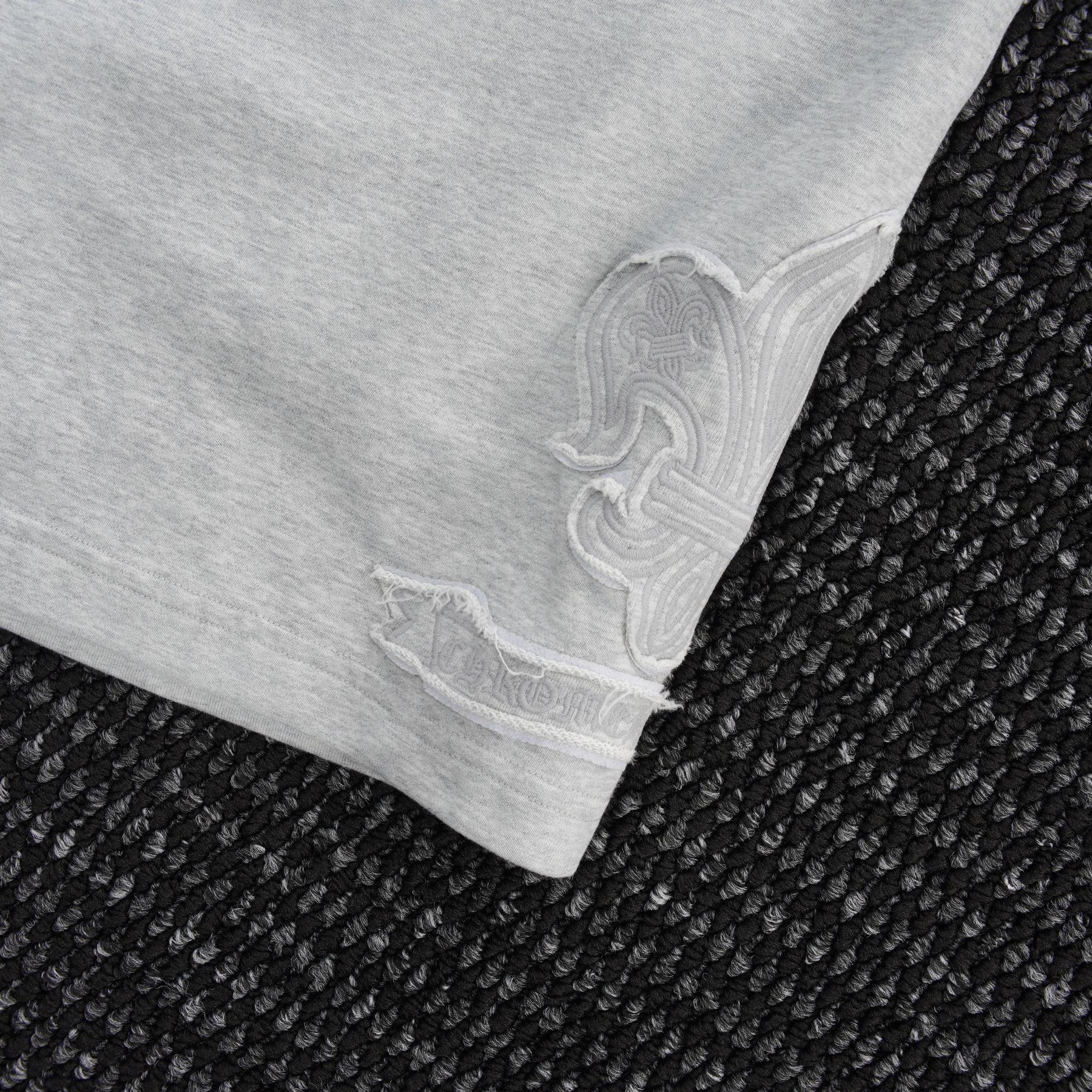 Chrome Hearts Tonal Sanskrit Cross Embroidered Shorts — detail