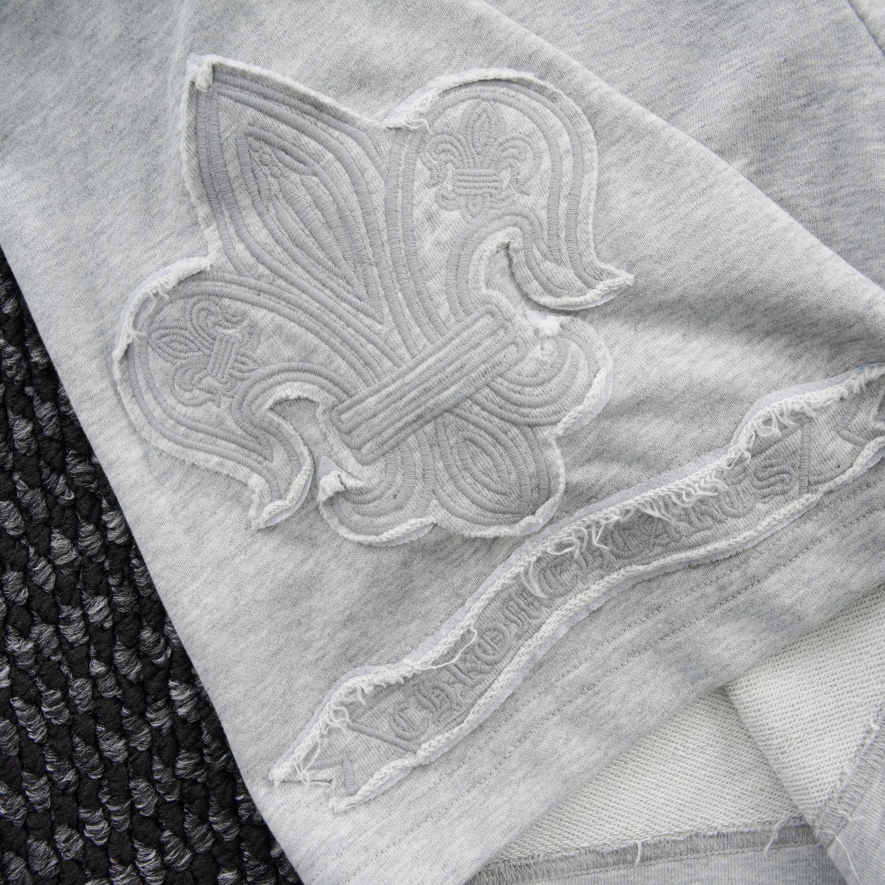Chrome Hearts Tonal Sanskrit Cross Embroidered Shorts — detail