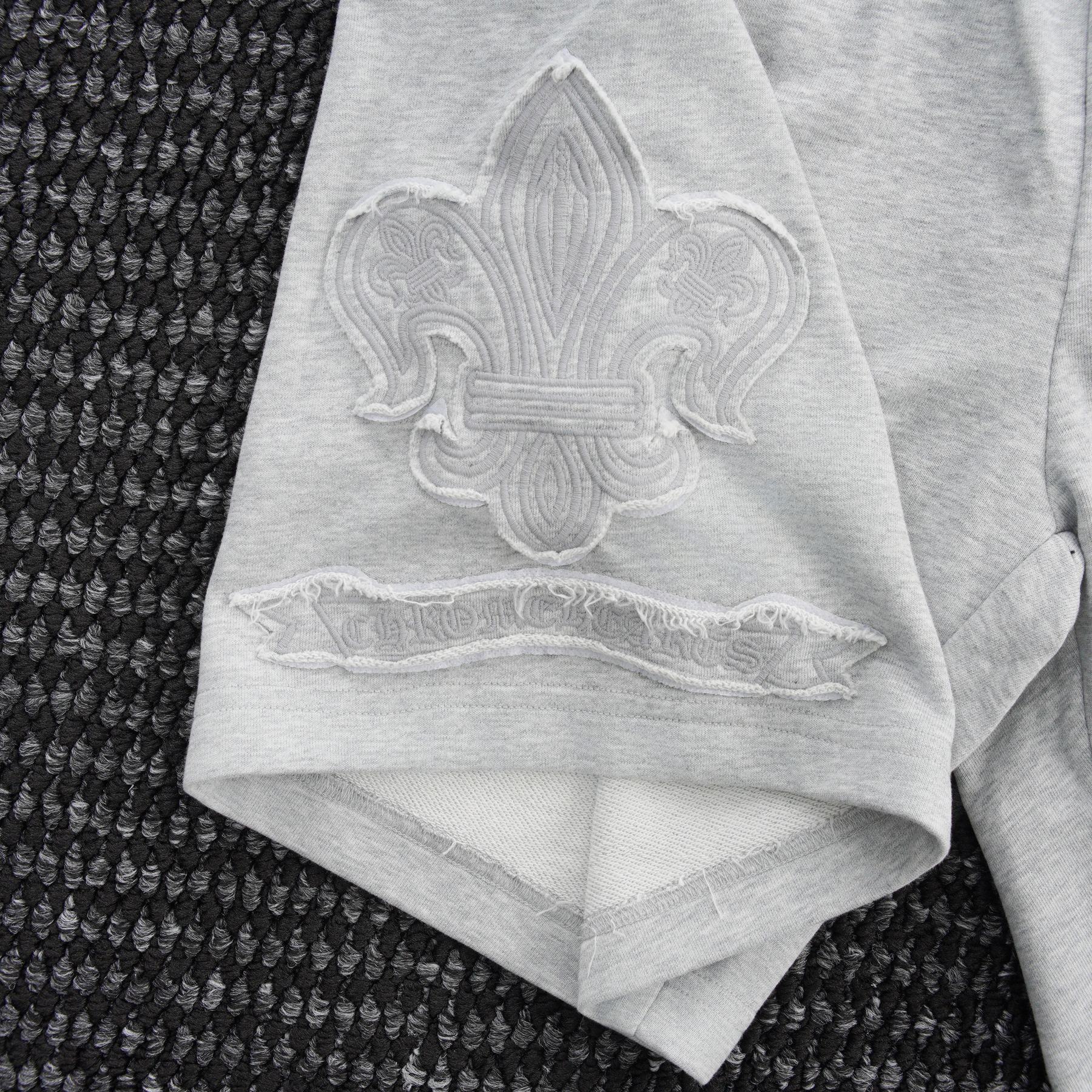 Chrome Hearts Tonal Sanskrit Cross Embroidered Shorts — detail