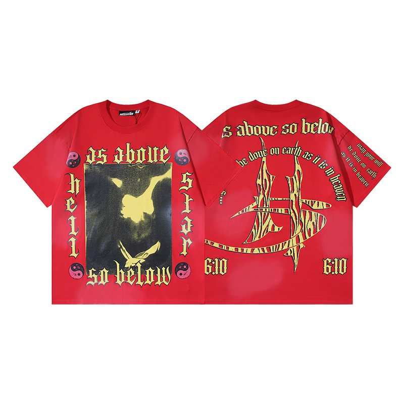 Hellstar As Above So Below Graphic Short-Sleeve T-Shirt — front