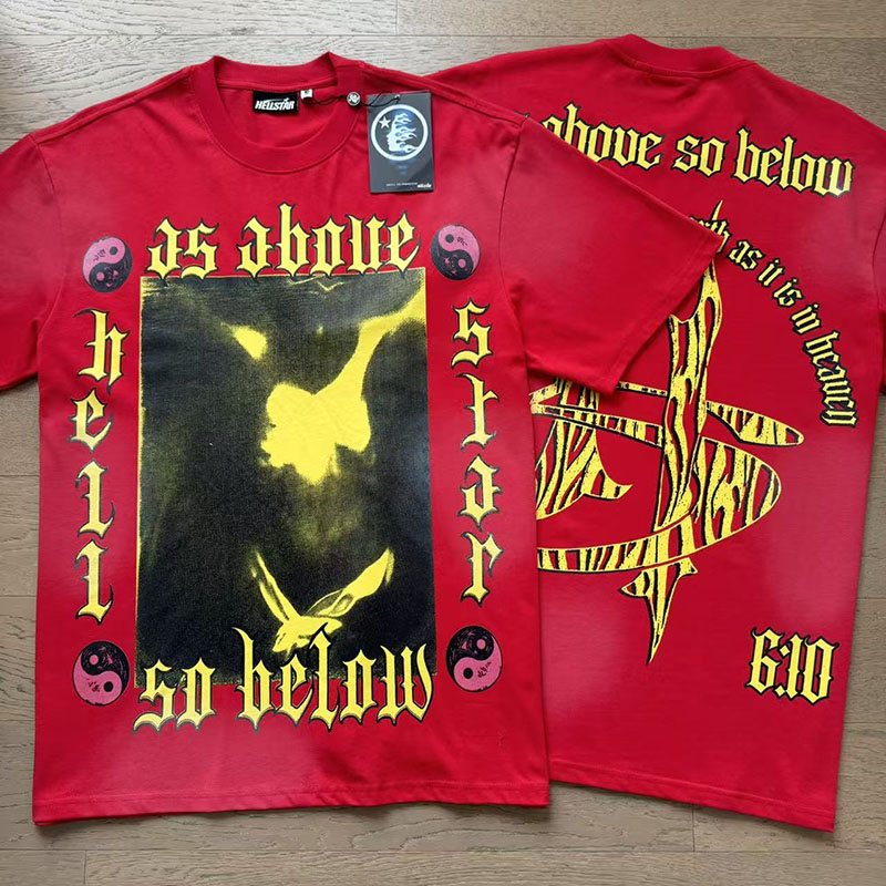Hellstar As Above So Below Graphic Short-Sleeve T-Shirt — context