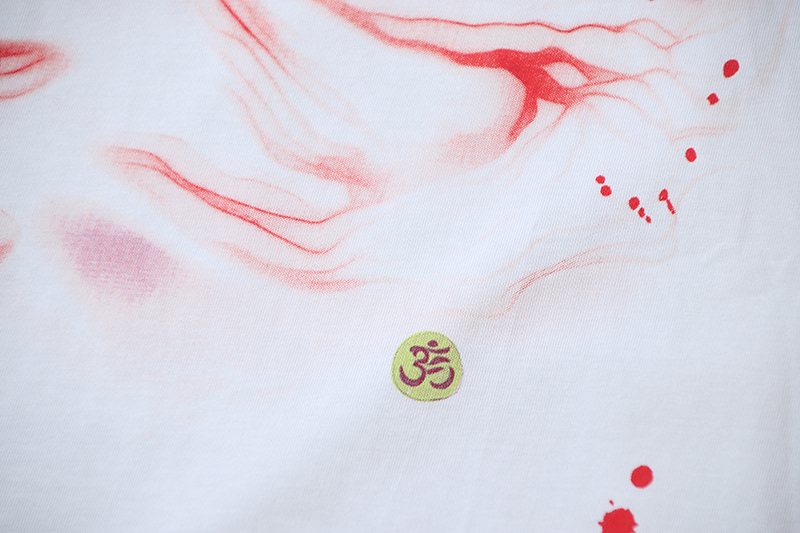 Hellstar Red and Black Graphic Short-Sleeve T-Shirt — detail