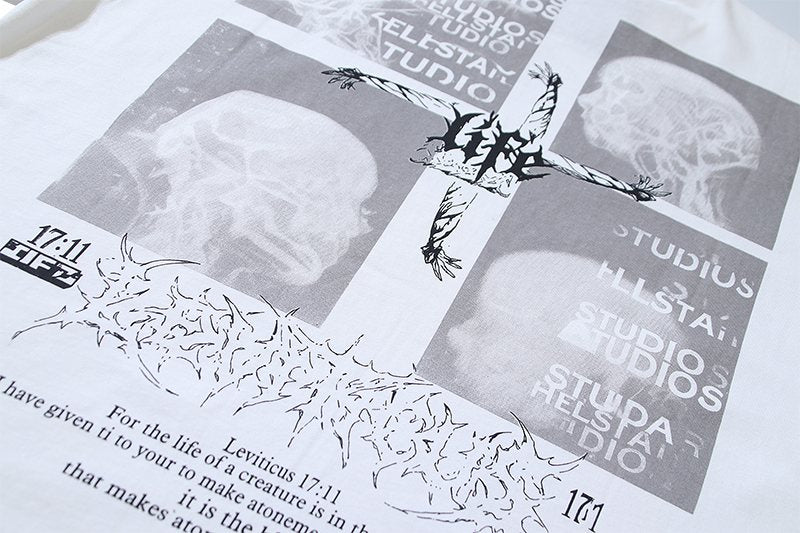 Hellstar Leviticus 17:11 Short-Sleeve Graphic T-Shirt — detail