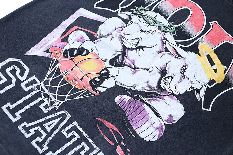 HELISTAR Holy State Basketball Lamb Short-Sleeve T-Shirt — detail