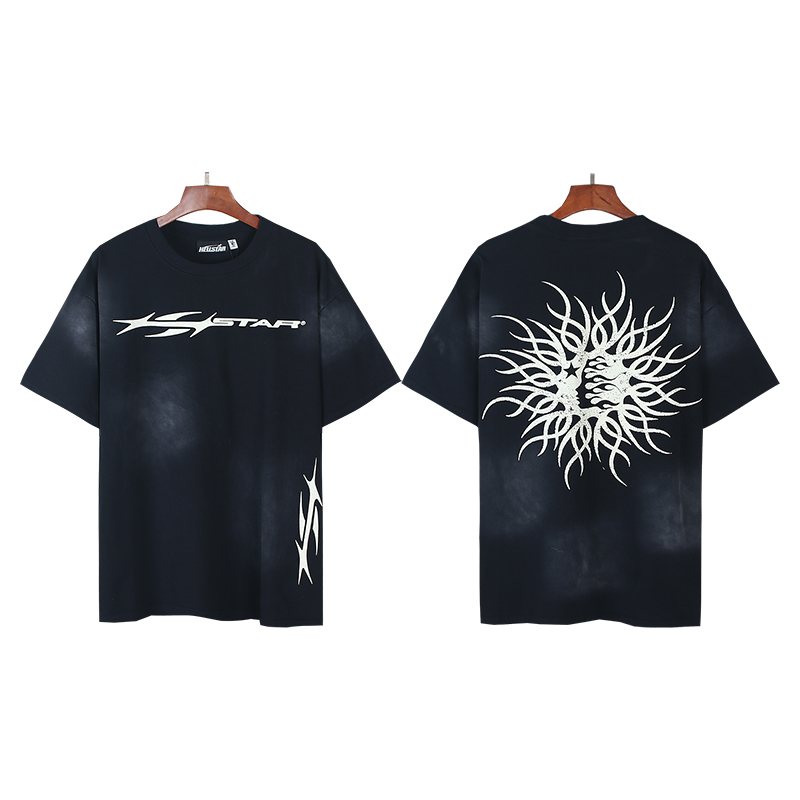 Hellstar Washed Black Star Graphic T-Shirt — hero